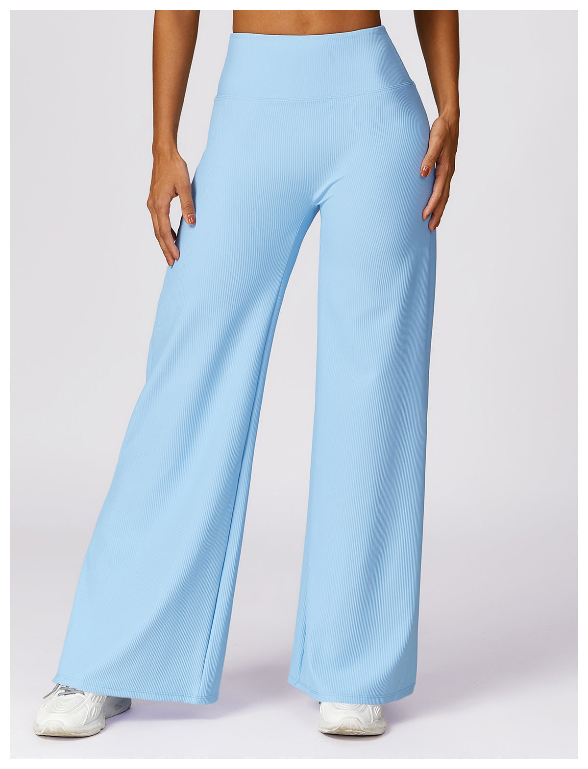 EVE RIB WIDE-LEG PANTS