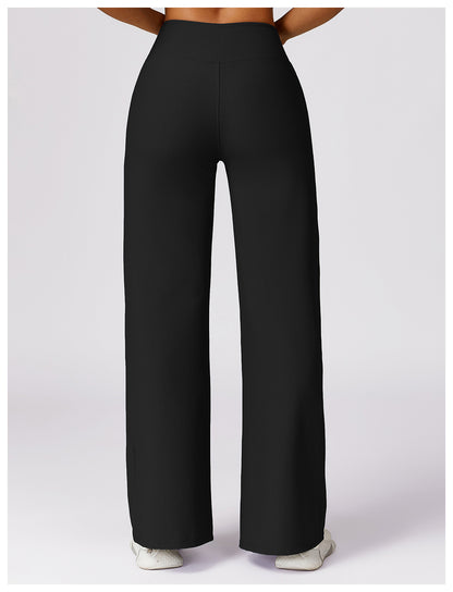 EVE RIB WIDE-LEG PANTS