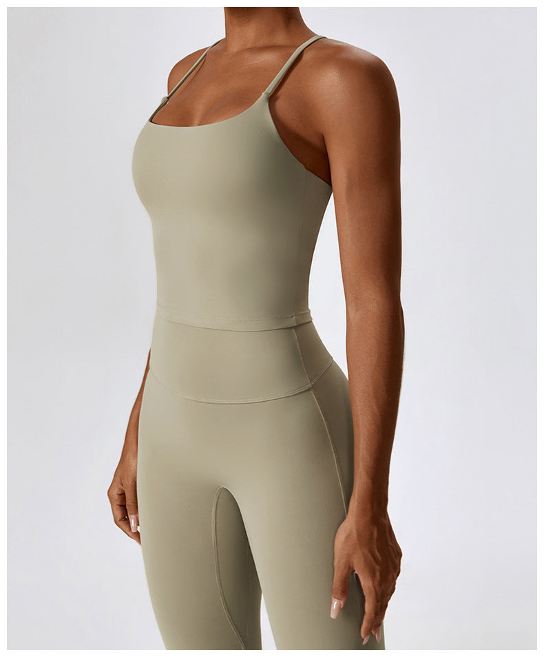 ROSE CROSS-BACK ACTIVE TANK