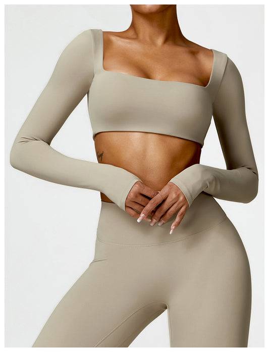 CLAIRE LONG SLEEVE CROP