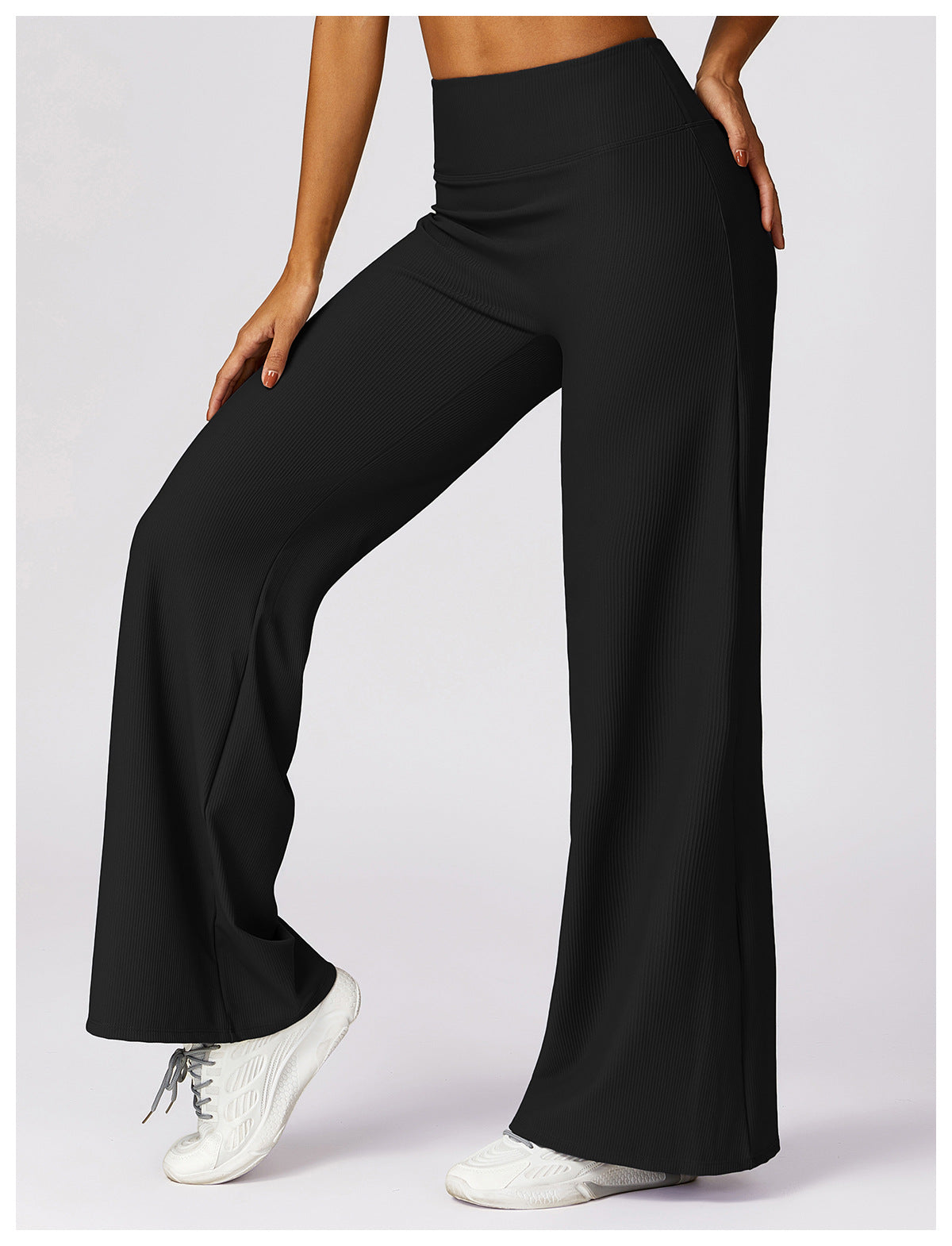 EVE RIB WIDE-LEG PANTS