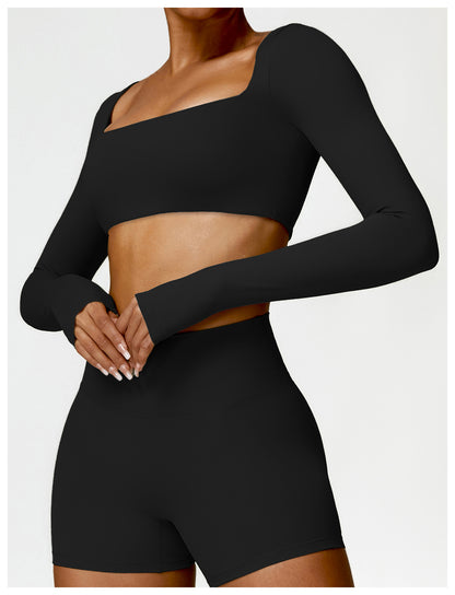 CLAIRE LONG SLEEVE CROP