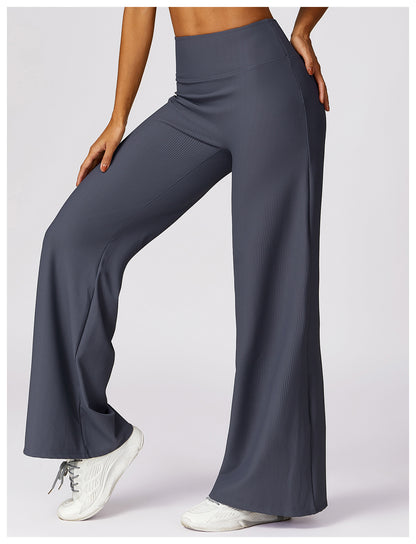 EVE RIB WIDE-LEG PANTS